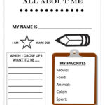 All About Me Free Printables   Printable Party Favors Throughout All About Me Worksheet Khan Academy