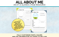 All About Me Getting To Know Me Poster, Printable Dementia Care in All About Me Worksheet Alzheimer Society
