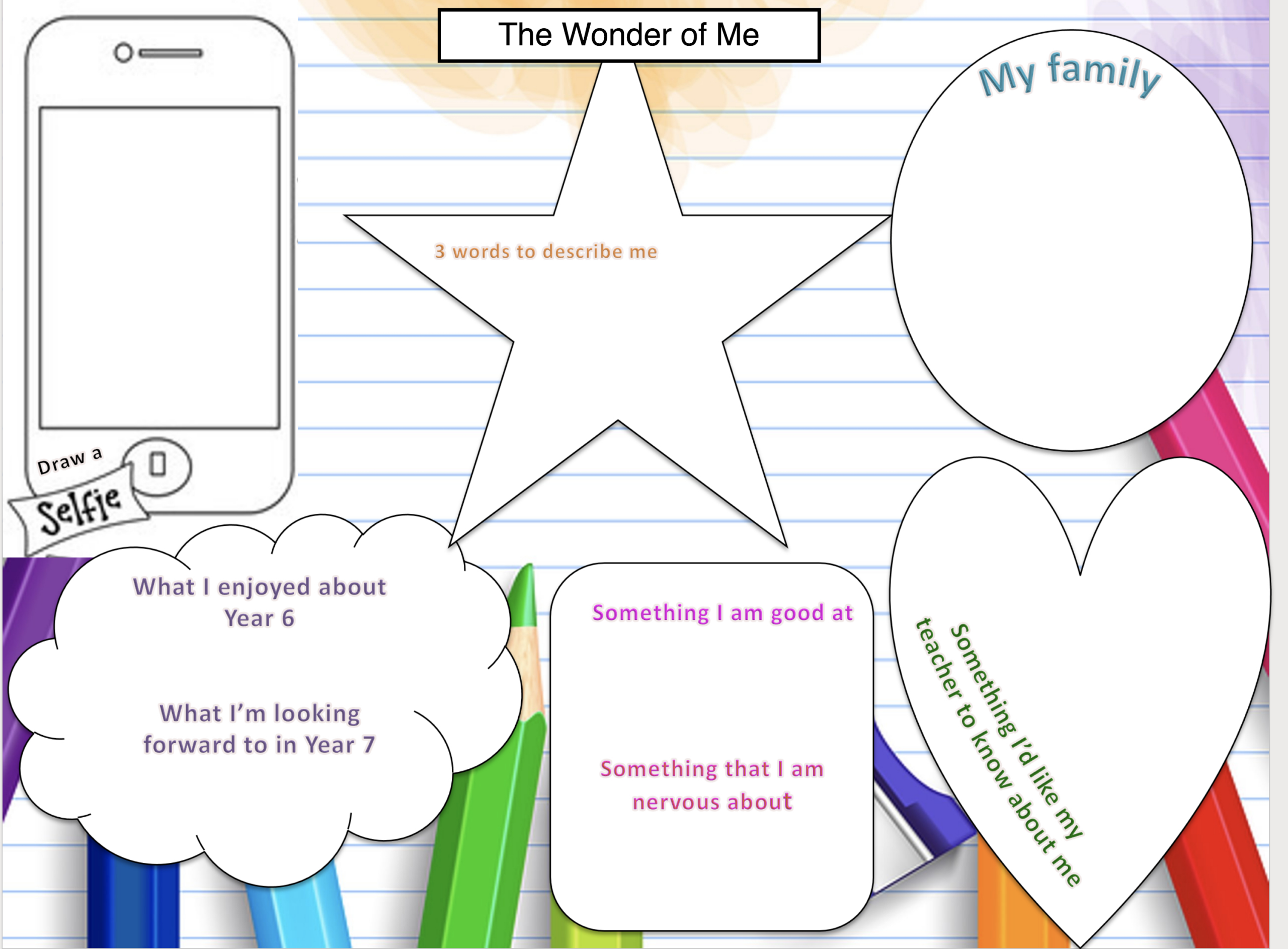 All About Me Letter - English / Literacy Form / Tutor Time intended for All About Me Worksheet Ks3