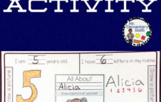 All About Me Math Activity with Math All About Me Worksheet