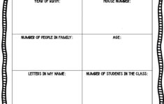 All About Me Math (Figure Me Out Math Printable Activity) - Etsy intended for All About Me Math Worksheet