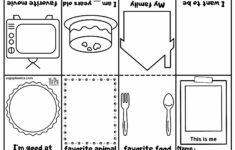 All About Me Mini Book For Kindergarten And Preschool Coloring throughout All About Me Worksheet Free Download Uk