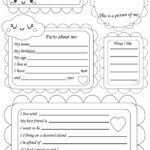 All About Me Poster | Printable Worksheet | Back To School Within All About Me Worksheet School Age