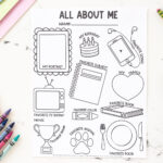 All About Me Printable For Back To School   Made To Be A Momma Intended For All About Me Worksheet Crayola