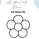 All About Me Printable, Kids Educational Activity, Get To Know Me Inside All About Me Flower Free Printable