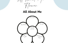 All About Me Printable, Kids Educational Activity, Get To Know Me inside All About Me Flower Free Printable
