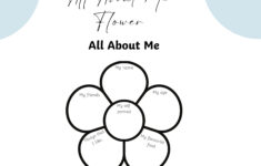 All About Me Printable, Kids Educational Activity, Get To Know Me intended for All About Me Flower Worksheet