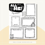 All About Me Printable Sheet For Sunday School, Church In All About Me Worksheet Etsy