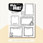 All About Me Printable Sheet For Sunday School, Church With Regard To All About Me Worksheet Catholic