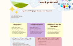 All About Me Printable, Special Needs, Asd, Adhd One Page Profile intended for All About Me Worksheet Special Needs