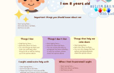 All About Me Printable, Special Needs, Asd, Adhd One Page Profile pertaining to All About Me Worksheet Autism