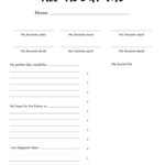 All About Me Printable Worksheets   50 Free Printables | Printabulls For All About Me 6Th Grade Worksheet