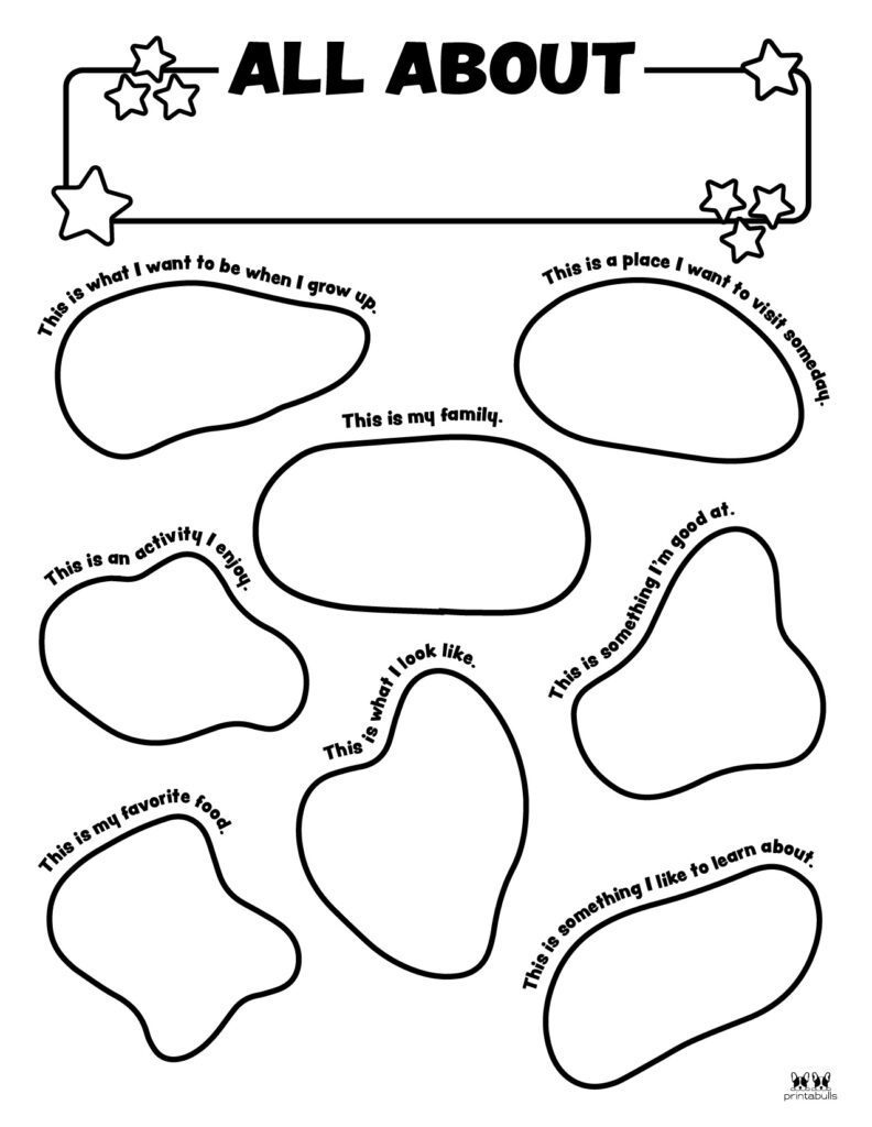 All About Me Printable Worksheets - 50 Free Printables | Printabulls in All About Me Worksheet Drawing