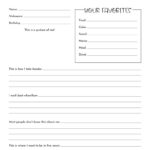 All About Me Printable Worksheets   50 Free Printables | Printabulls In All About Me Worksheet Work