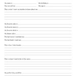 All About Me Printable Worksheets   50 Free Printables | Printabulls Inside All About Me Worksheet Adult Free