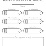 All About Me Printable Worksheets   50 Free Printables | Printabulls Throughout All About Me Worksheet Lkg