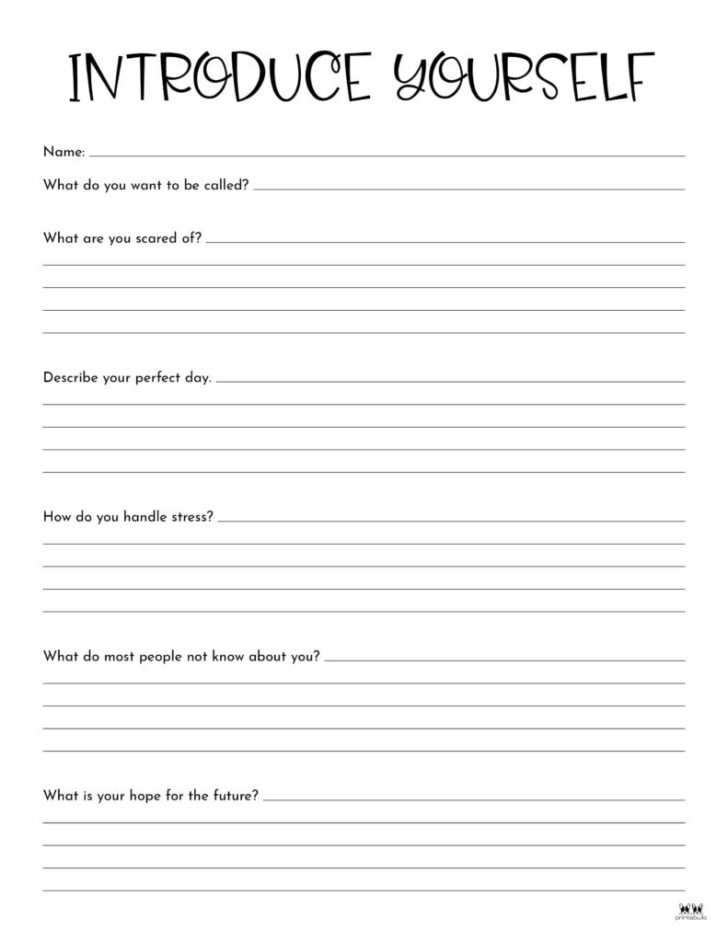 All About Me Worksheet For Ukg Class