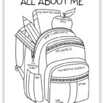 All About Me Printable Worksheets (Free Pdf Printables)   Simply In All About Me Worksheet Coloring