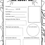 All About Me Reusable, Digital, Printable, Worksheet For Kids.   Etsy In All About Me Worksheet Etsy