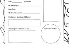 All About Me Reusable, Digital, Printable, Worksheet For Kids. - Etsy in All About Me Worksheet Etsy