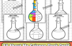 All About Me Science Flask Craft | Get To Know Me Activity-First within All About Me Worksheet Science Flask