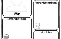 All About Me Self Introduction Kindergarten Practice Activity with All About Me Worksheet With Answers For Kindergarten