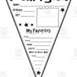 All About Me Staff Pennant Bundle In All About Me Triangle Worksheet