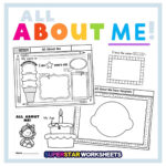 All About Me Template   Superstar Worksheets In All About Me Worksheet 1St Grade Free Printable