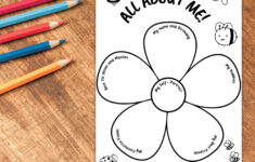 All About Me Worksheet For Kids Digital Download | Printable within All About Me Flower Printable For Kids