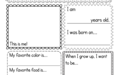 All About Me Worksheet - Free Printable, Digital, &amp; Pdf with All About Me Worksheet Free Download Kindergarten
