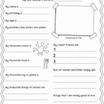 All About Me Worksheet Lovely All About Me Worksheet Personal Inside All About Me Worksheet For 3rd Graders