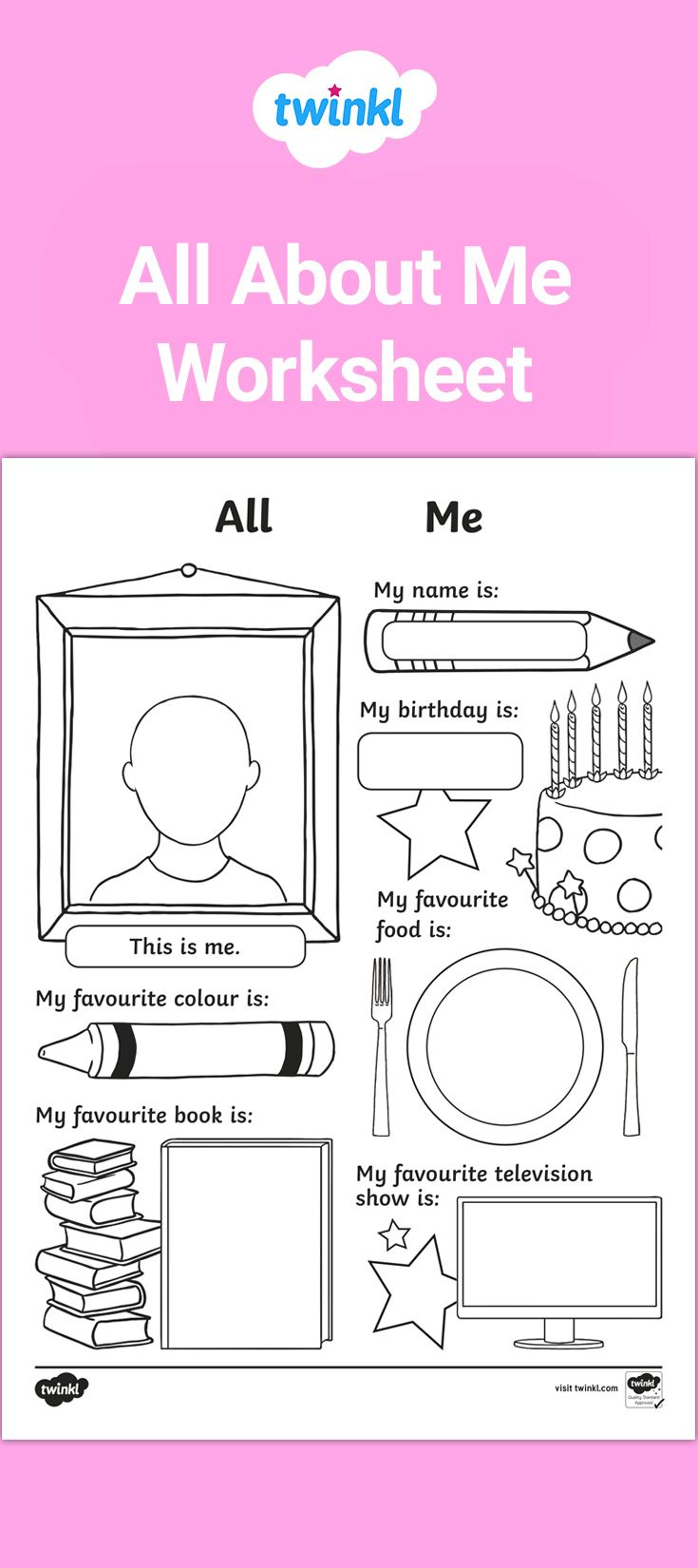All About Me Worksheet! pertaining to Planes And Balloons Worksheets All About Me