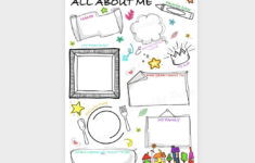 All About Me Worksheet Printable Sheet - Etsy with regard to All About Me Worksheet Etsy