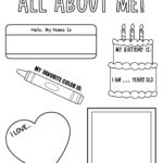 All About Me Worksheet Within All About Me Worksheet Tpt