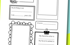 All About Me Worksheets (Free Printable Get To Know Me Activity) regarding Get To Know Me Sheet For Teens