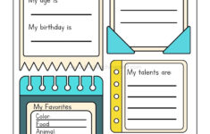 All About Me Worksheets Free Printable - The Teaching Aunt intended for All About Me Worksheet For 1St Graders