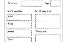 All About Me Worksheets Free Printable - The Teaching Aunt throughout All About Me Worksheet Middle School Free