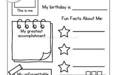 All About Me Worksheets Free Printable - The Teaching Aunt with All About Me Worksheet Elementary Free Printable