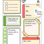 All About Me Worksheets Free Printable   The Teaching Aunt With All About Me Worksheet With Answers