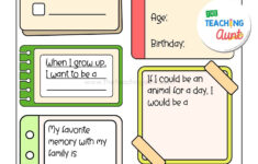 All About Me Worksheets Free Printable – The Teaching Aunt with All About Me Worksheet With Answers