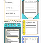 All About Me Worksheets Free Printable   The Teaching Aunt With Regard To All About Me Worksheet For Class 1 With Answers