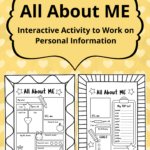 All About Me Worksheets   Interactive Activity To Work On Personal Throughout All About Me Interactive Worksheet