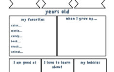 All About Me Worksheets | Printable Templates intended for All About Me Worksheet Work