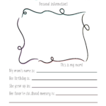 All About My Mom | Free Pdf Printable! ~ Daydream Into Reality Intended For Teenage Introduction Sheet All About Me