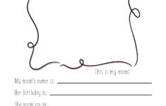 All About My Mom | Free Pdf Printable! ~ Daydream Into Reality intended for Teenage Introduction Sheet All About Me