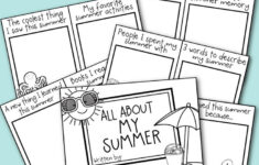 All About My Summer Back To School Activity with regard to All About Me Summer Camp Worksheet