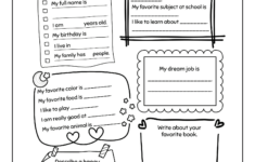 Back To School Worksheets For Kids | Abcmouse with Back To School All About Me Worksheet