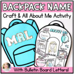 Backpack Name Craft   All About Me Activity   Classful Throughout All About Me Worksheet Backpack
