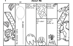 Dinosaur All About Me Foldable Mini-Books Back To School with regard to All About Me Worksheet Tes