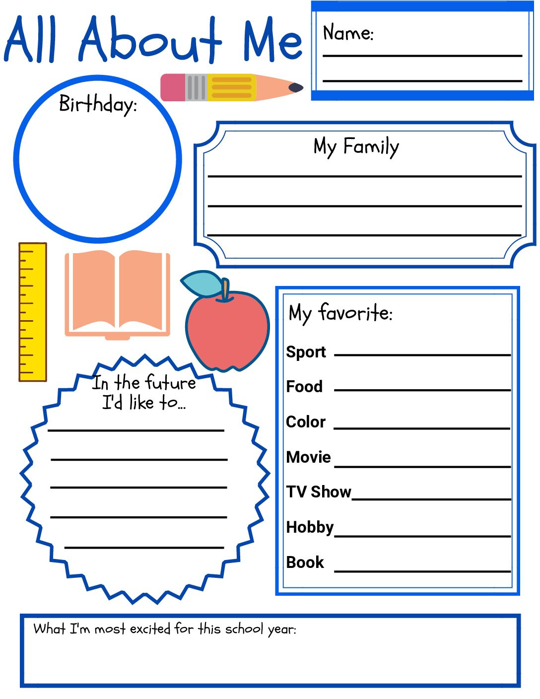 English Efl Worksheet - All About Me - Language Advisor throughout Esl All About Me Worksheet